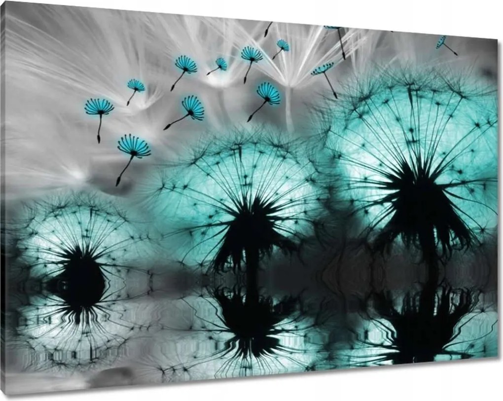 Vászonkép 100x70 Kék pitypangok