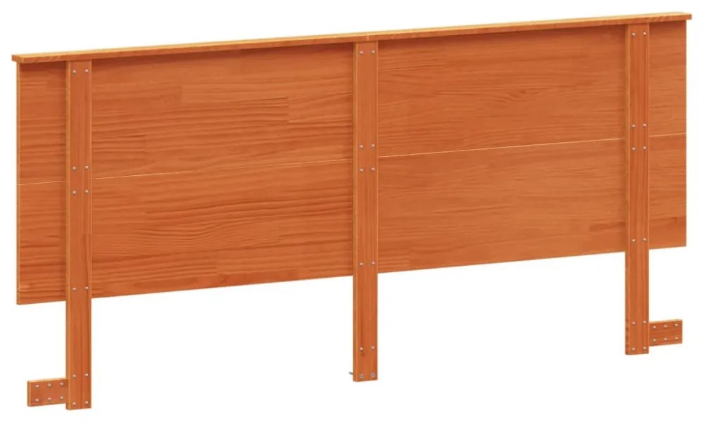 viaszbarna tömör fenyőfa fejtámla 180 cm