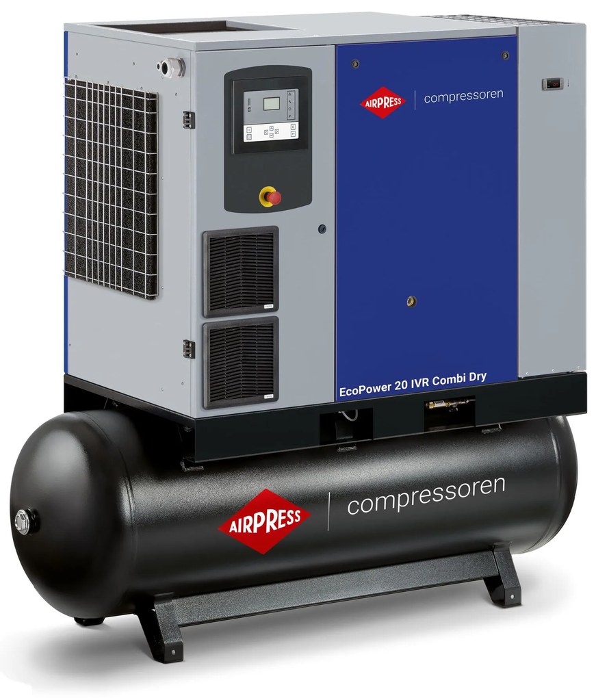 Csavarkompresszor EcoPower 20D IVR Combi Dry 13 bar 20 LE/15 kW 816 - 2880 l/min 500 l 36679520-IVR