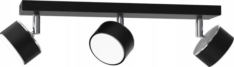 Mennyezeti Lámpa Axis Díszléc 3x Spot Fém Állítható Fekete-ezüst Nappali