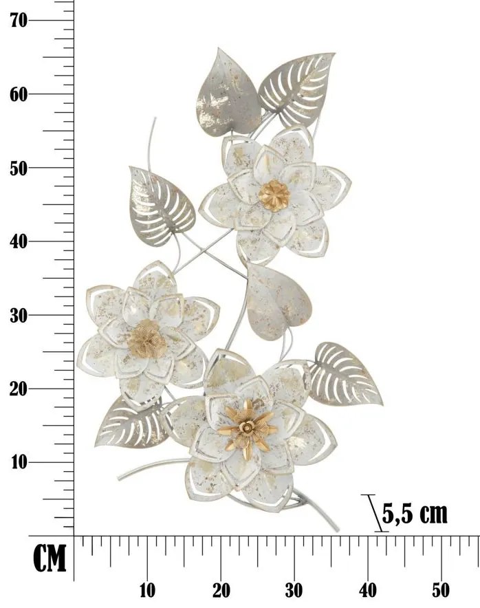 Fali vas panel artic 39x5,5x67,5cm