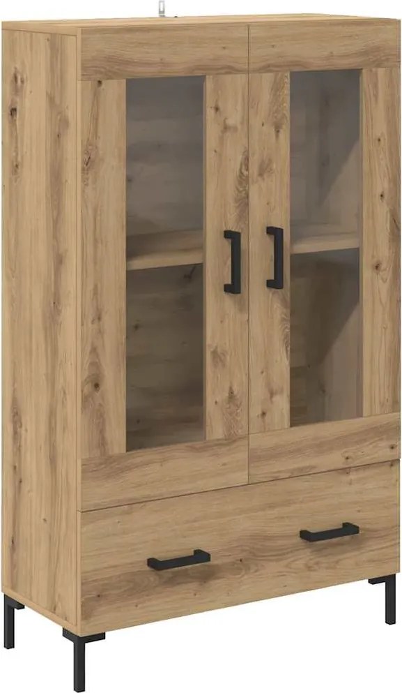 vidaXL Magasfiú fiókkal Artisan tölgy 69,5 x 31 x 115 cm Faanyag