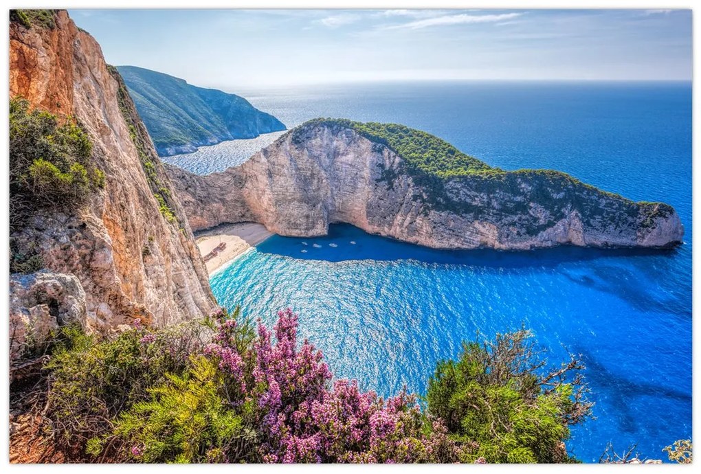 Kép - Navagio strand, Görögország (90x60 cm)