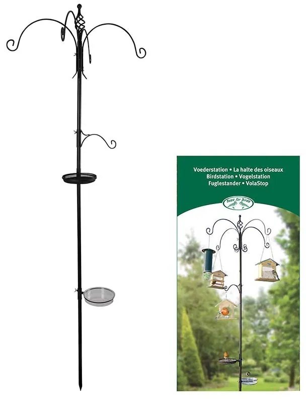 Fém leszúrható madáretető állvány, 300 cm