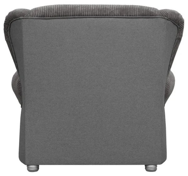 Szürkésbarna kordbársony fotel Lord – Ropez