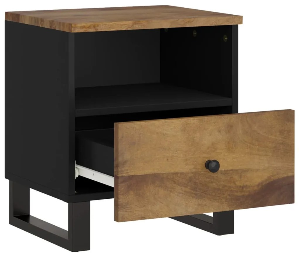 Tömör mangófa és szerelt fa éjjeliszekrény