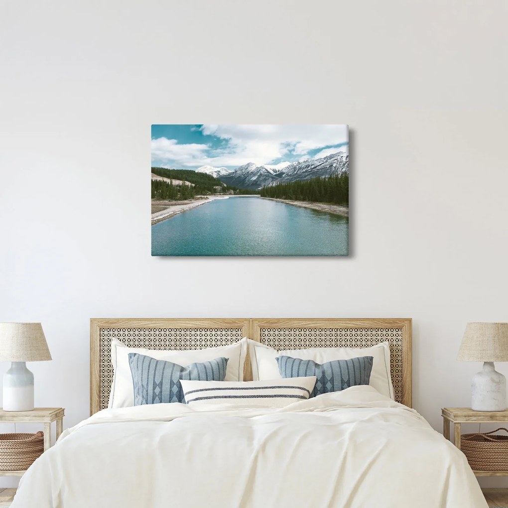 Hegyi tájkép (90x60 cm)