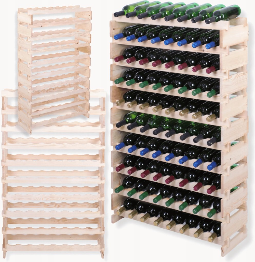 80 palackos bortartó állvány moduláris állvány 10x8 szerelés szerszámok nélkül