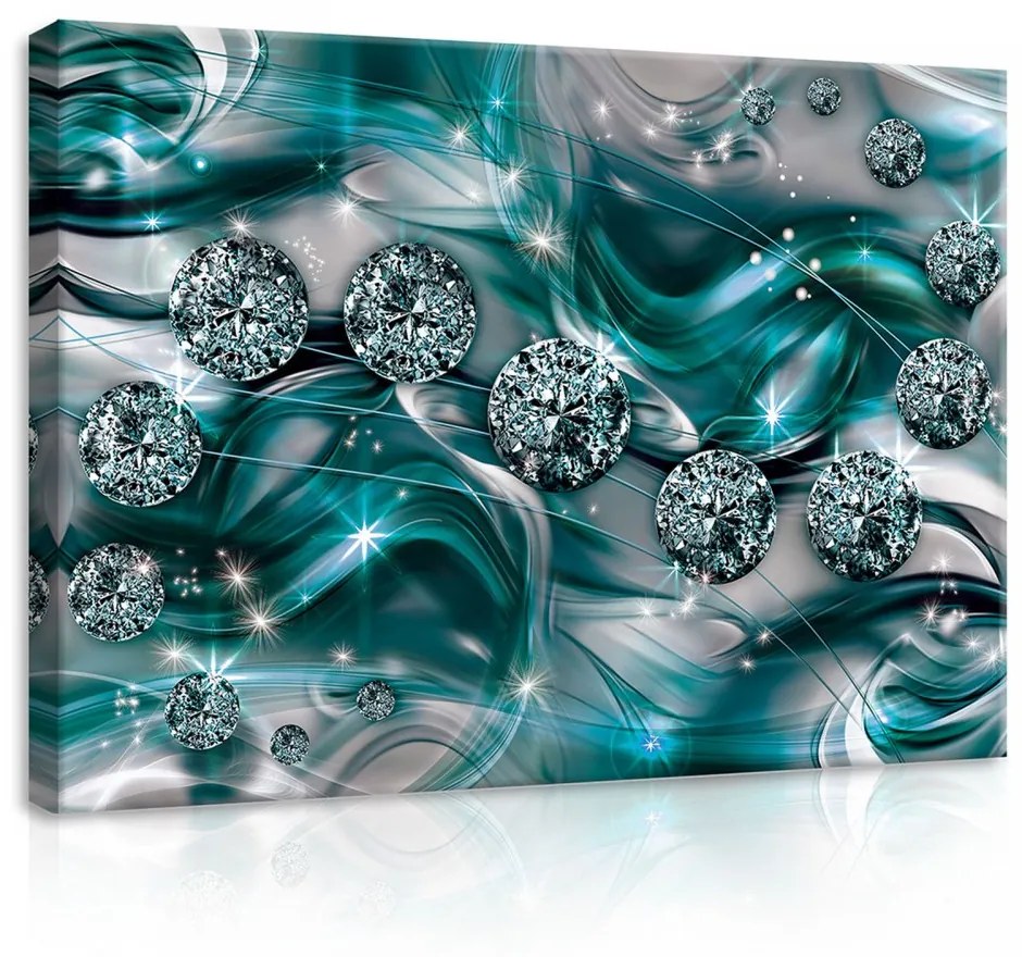 Absztrakt, vászonkép, 70x50 cm méretben