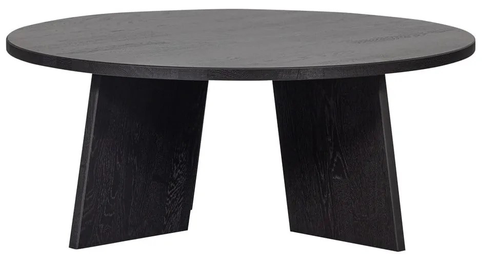 Fekete kerek dohányzóasztal ø 90 cm Fries – WOOOD