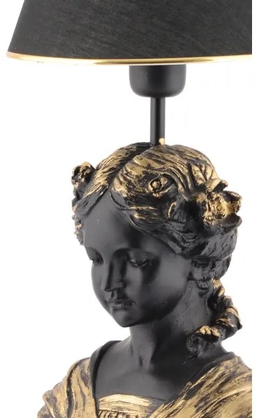 Asztali lámpa OPELYA 1xE27/40W/230V fekete/arany