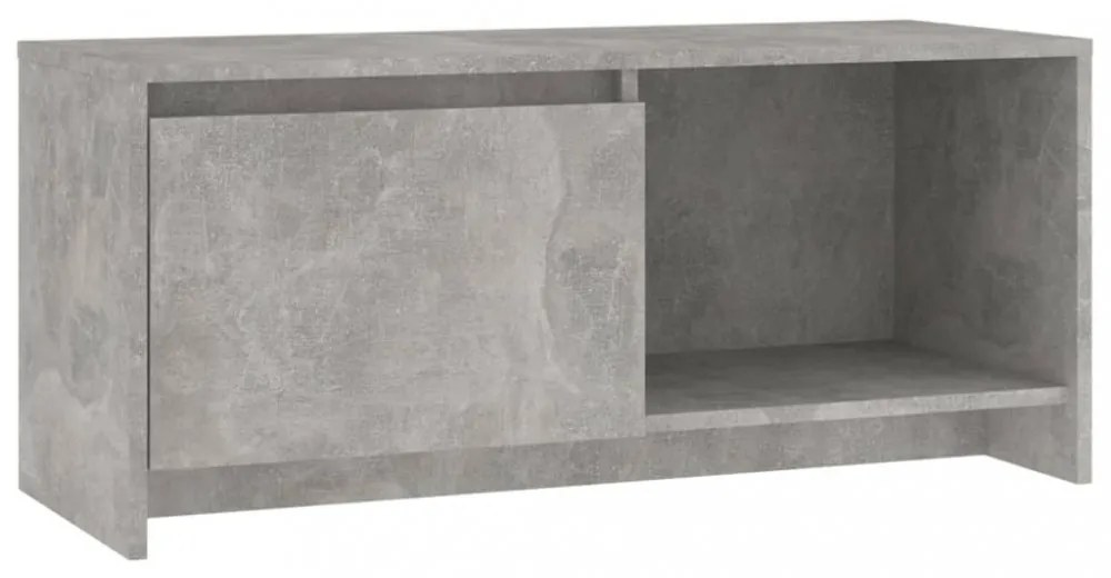 betonszürke szerelt fa TV-szekrény 90x35x40 cm
