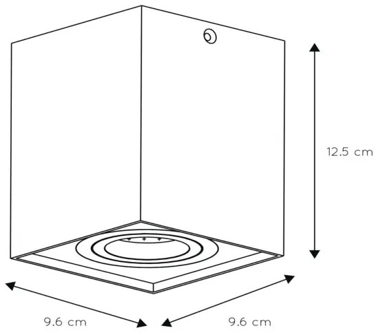 Lucide 22953/01/31 - TUBE 1xGU10/50W/230V fehér spotlámpa