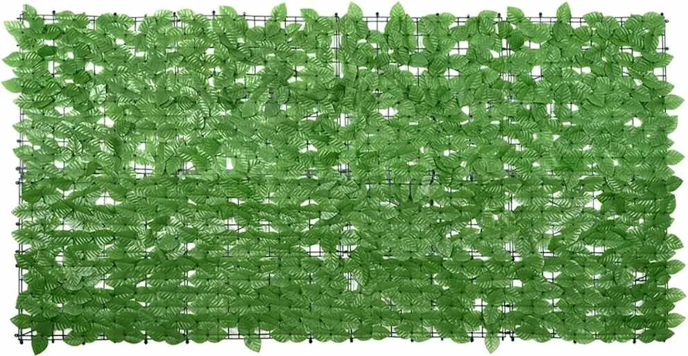 vidaXL zöld leveles erkélyparaván 200 x 100 cm