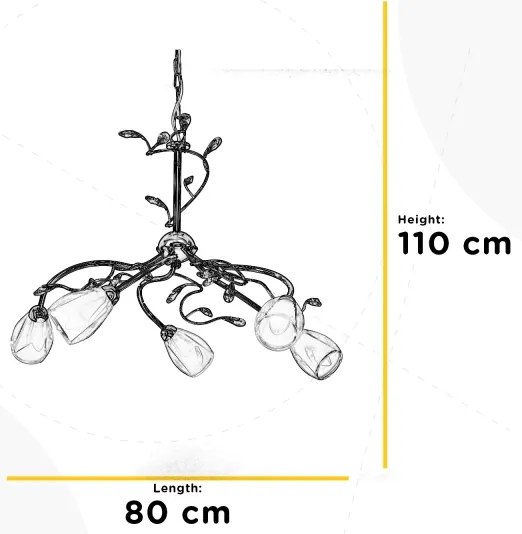 ONLI - Csillár láncon SHARON 5xE14/6W/230V