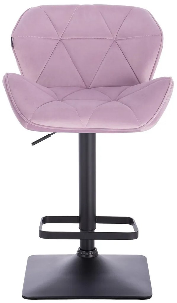 HR111KW Halványlila modern velúr szék fekete lábbal
