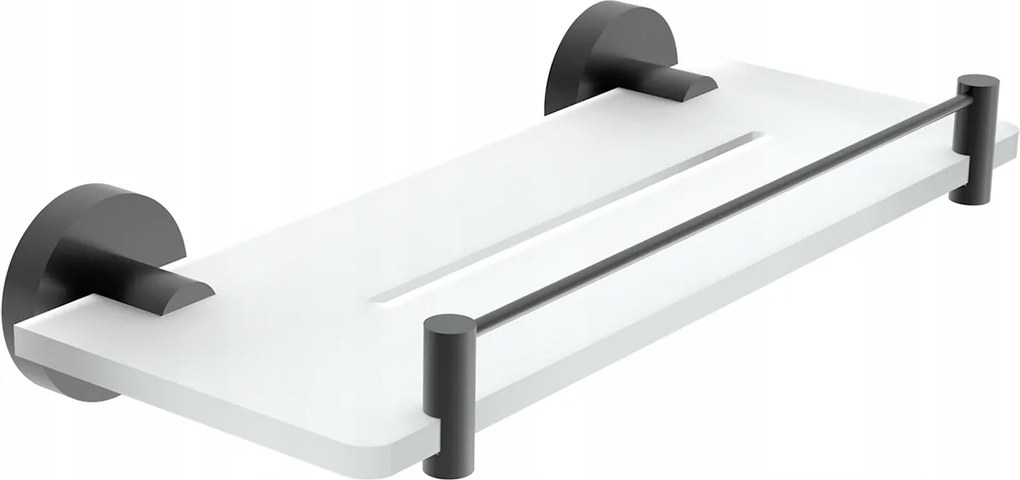 Nimco Unix fekete plexi fürdőszobai polc 30 cm-es szekrény Unc X430-X-90_