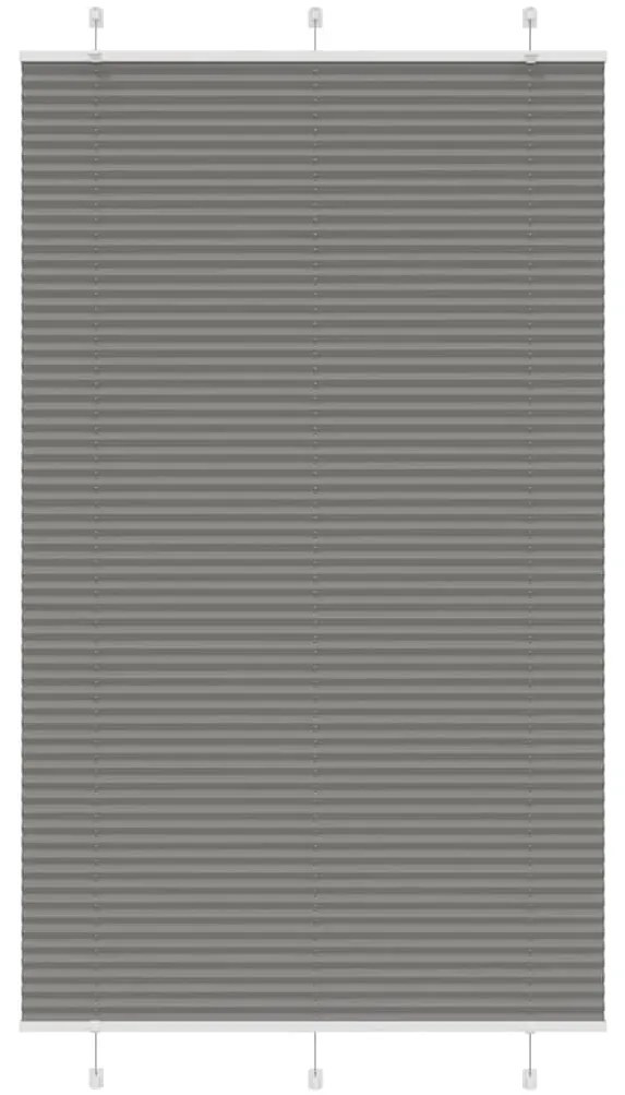 pliszírozott redőny antracit 115x200 cm szövetszélesség 114,4cm