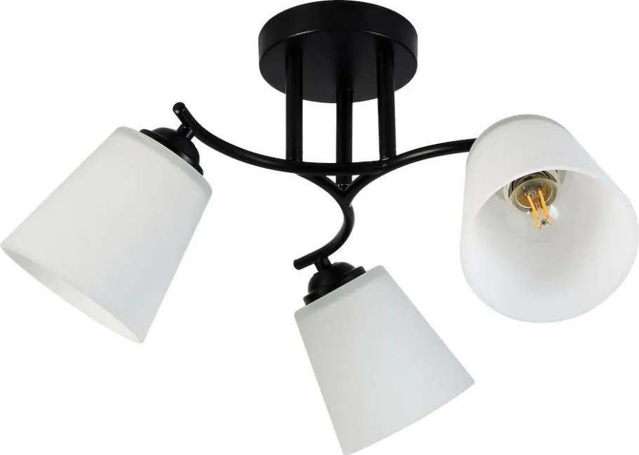 PAFOS felületre szerelhető csillár 3xE27/15W/230V, fekete