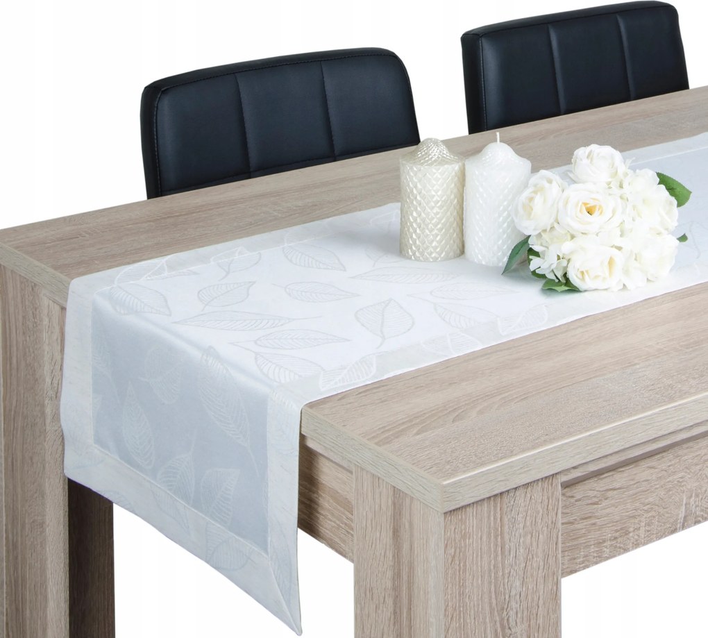 Dekorációs öv Polilen 40x160 asztali futó bézs mintás 3007