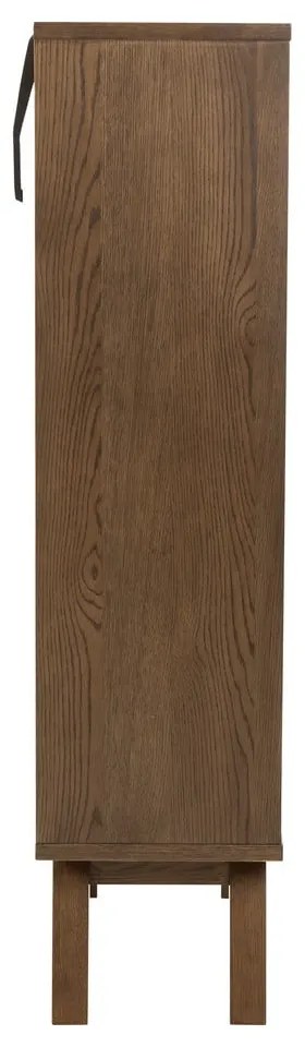 Barna tálalószekrény tölgyfa dekorral 72x145x36 cm A-Line – Actona