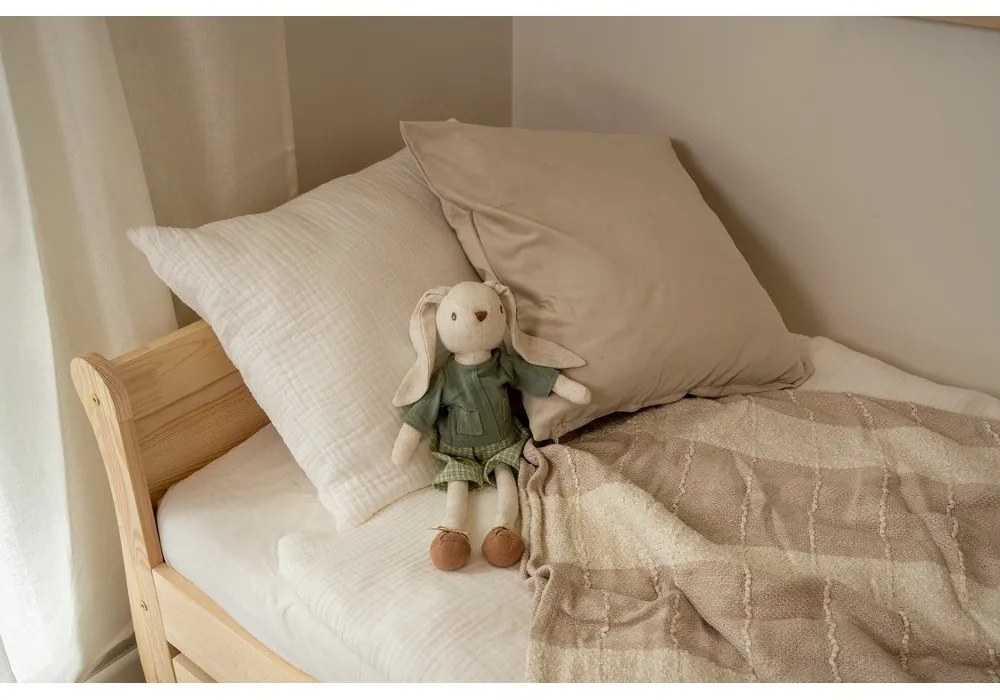 Natúr színű borovi fenyő gyerekágy ágyráccsal 90x180 cm Roma – Adeko