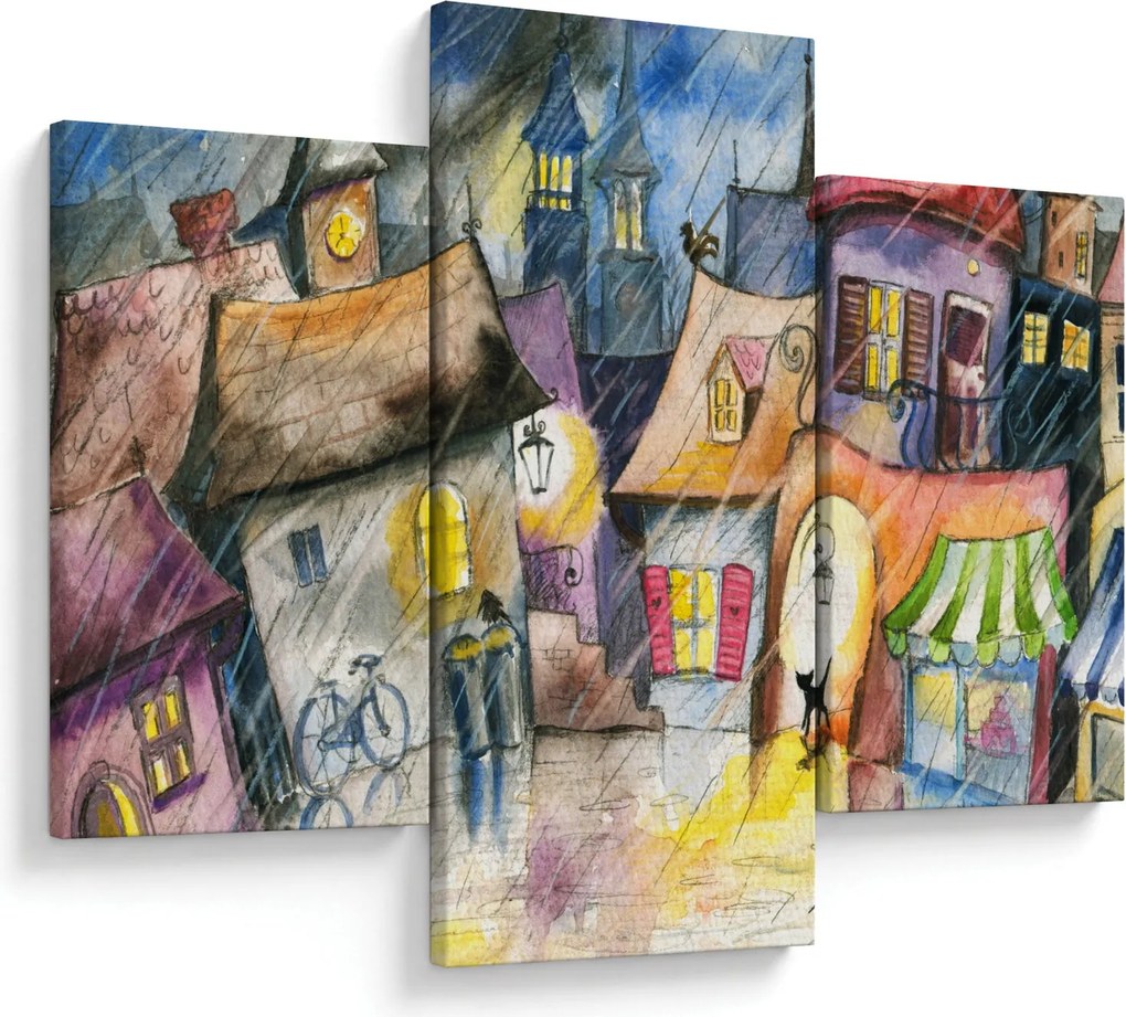 Kép - esős este (90x60 cm)