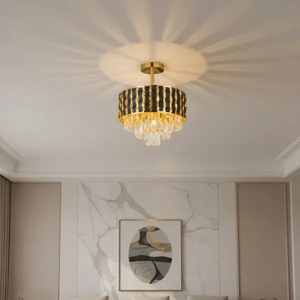 Brilagi - Plafonra szerelhető CRISTAL csillár 5xE14/40W/230V, Ø 38 cm