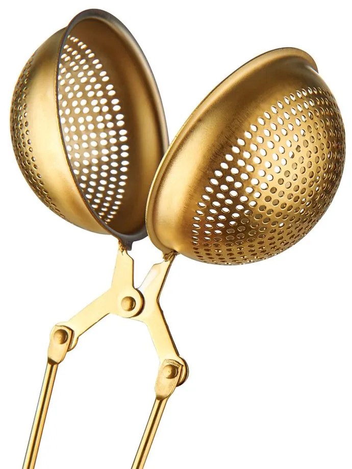 TEA PARTY teaszűrő csipesz, arany