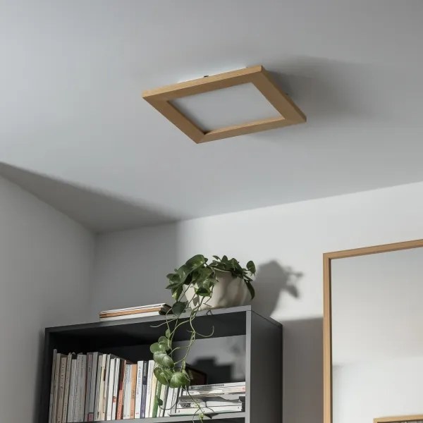 Eglo - LED RGBW dimmelhető SALOBRENA-C panel LED/16W/230V barna + távirányító