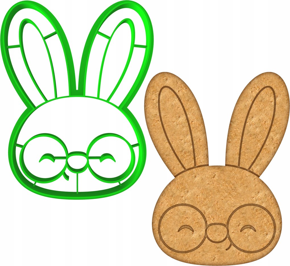 Húsvéti Forma Mézeskalács lyukasztó Húsvéti Nyuszi 10cm