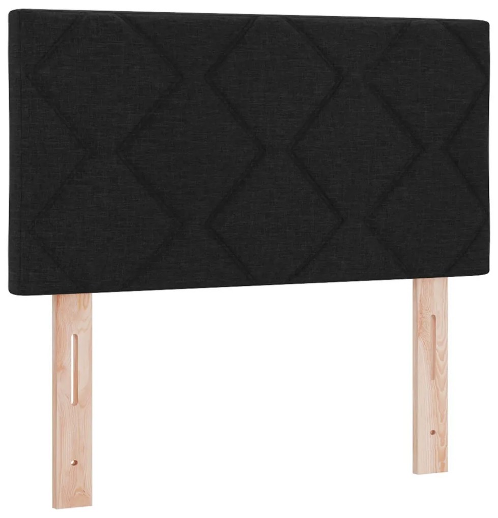 Fejtámla Gyémánt Blokkok Design Fekete 80 cm Szövet