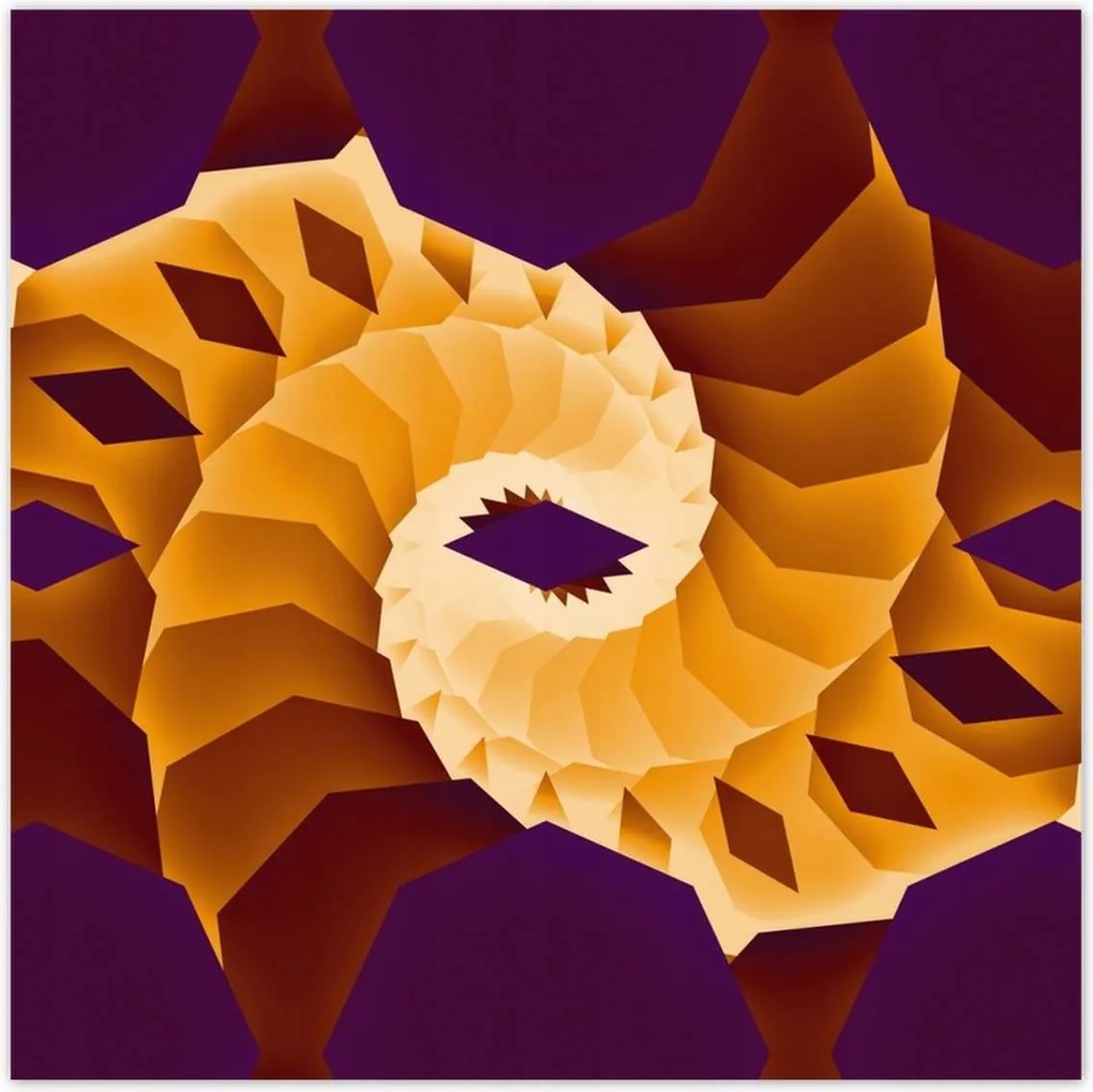 Poszterek 100x100 Zavaros geometria