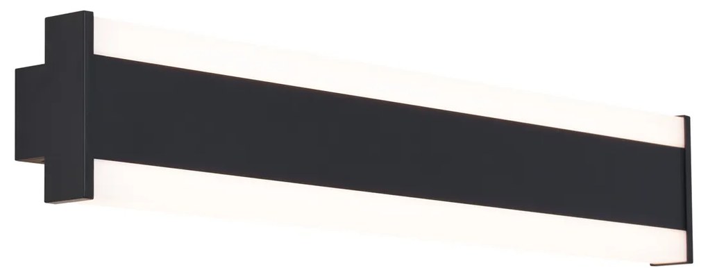 Modern fali lámpa fekete CCT 60cm LED-del IP54 - Vanya