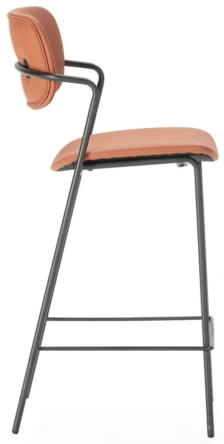 Téglavörös bárszék szett 2 db-os (ülésmagasság 68 cm) Maika – Marckeric