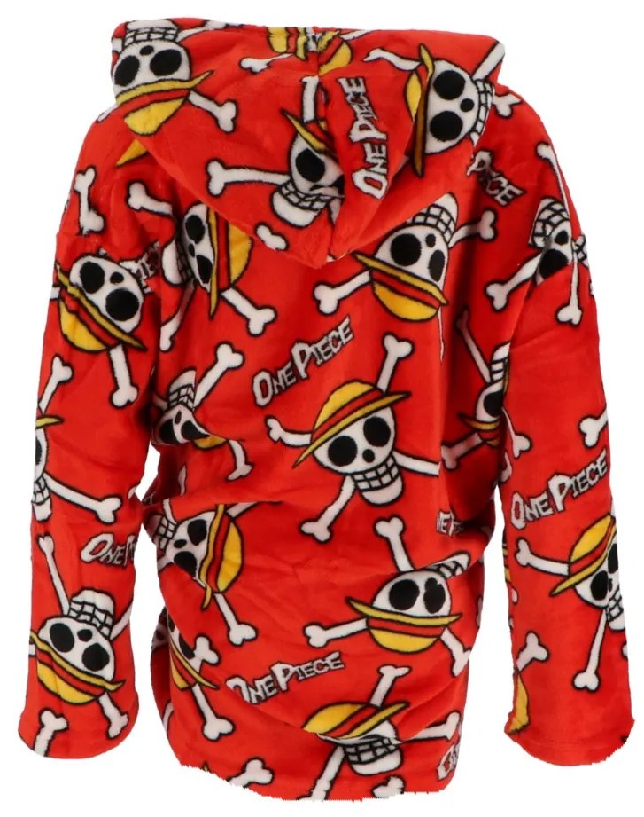 One Piece Red belebújós plüss polár takaró, poncsó 7-14 év