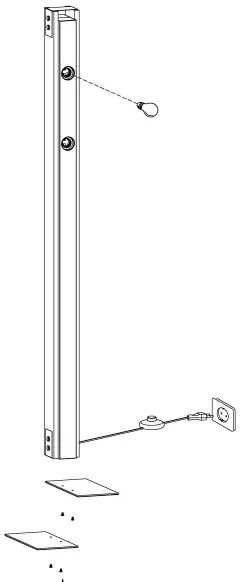 Eglo 43471 - Állólámpa LAYHAM 4xE27/60W/230V