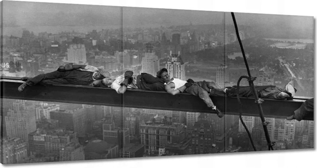 Vászonkép 60x30 Munkások a gerendán