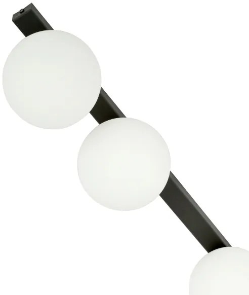 Mennyezeti lámpa FIT 3xE14/10W/230V fekete/fehér