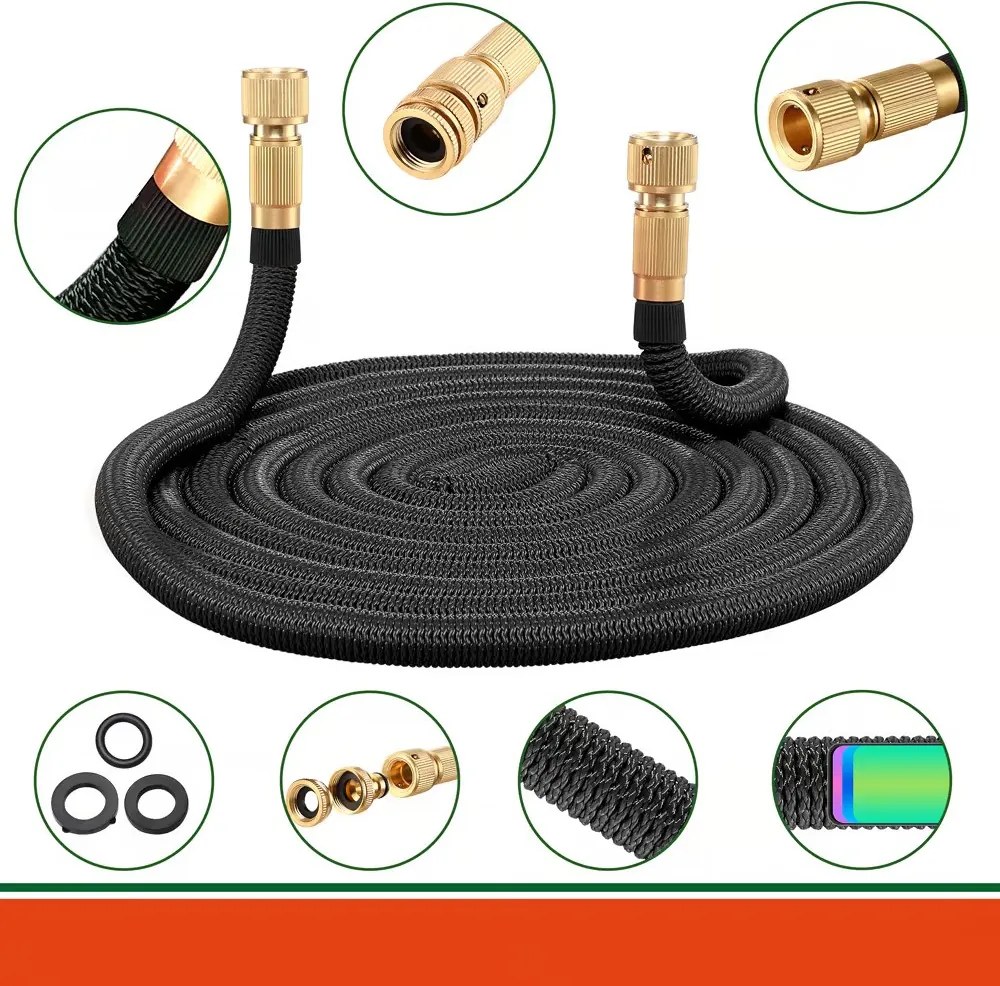 Deuba Kerti locsolótömlő 30 m - fekete