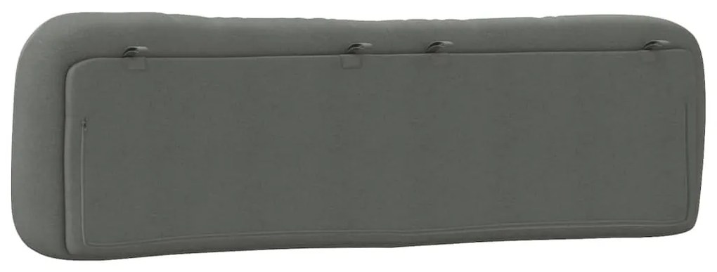 sötétszürke szövet fejtámla párna Hvar 180 cm