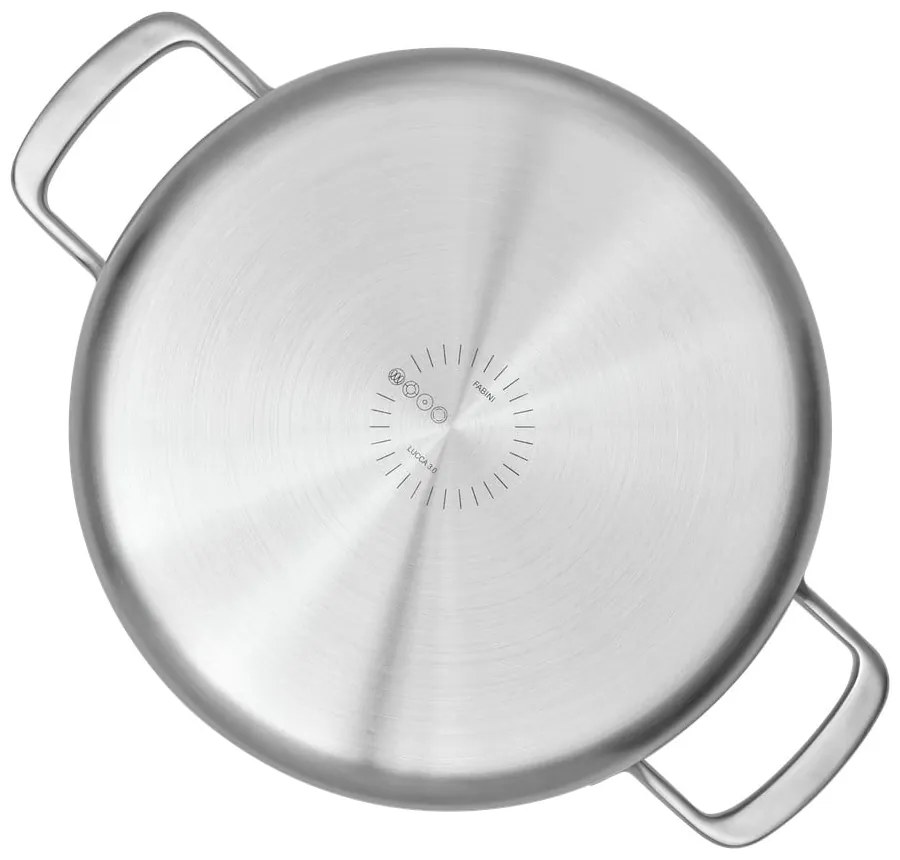 Rozsdamentes acél serpenyő fedővel ø 28 cm tegame Lucca 3.0 – FABINI