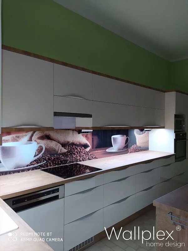 Wallplex falburkoló konyhapanel Kávéscsésze (Méret: Kicsi 60x120)