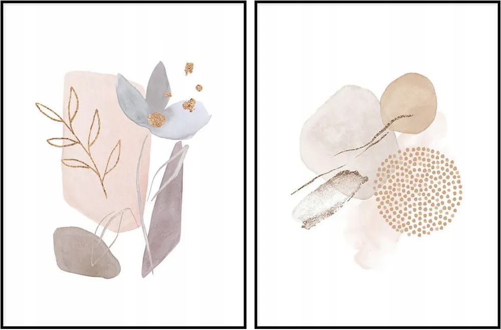 Grafika két poszter szett 2db boho minta 40x50