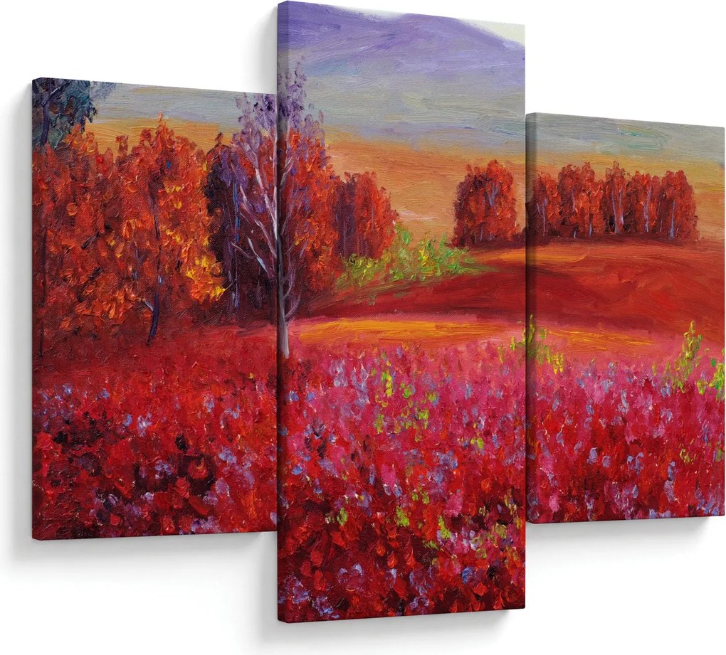 Egy vörös táj képe (90x60 cm)