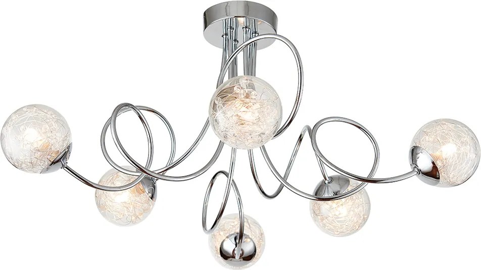 Endon glamour klasszikus modern mennyezeti lámpa auria króm end76349