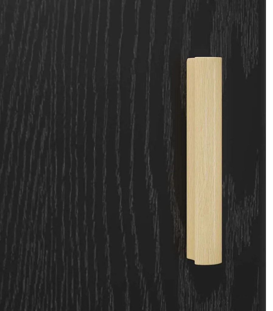 vidaXL Éjjeliszekrény Fekete tölgy 40 x 40 x 50 cm Faanyag