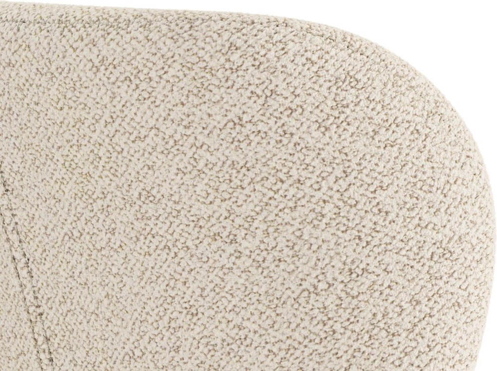 MAZZONI EXPORT ALTEA Krémszínű (Monza 90 szövet) / fekete lábak – MODERN BOUCLÉ KÁRPITOZOTT SZÉK NAPPALIBA, ÉTKEZŐBE ÉS KONYHÁBA
