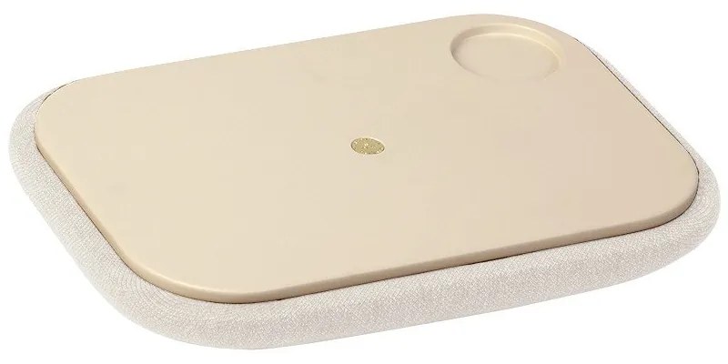 Fehér-natúr színű ülőke Paff Tall – UMAGE