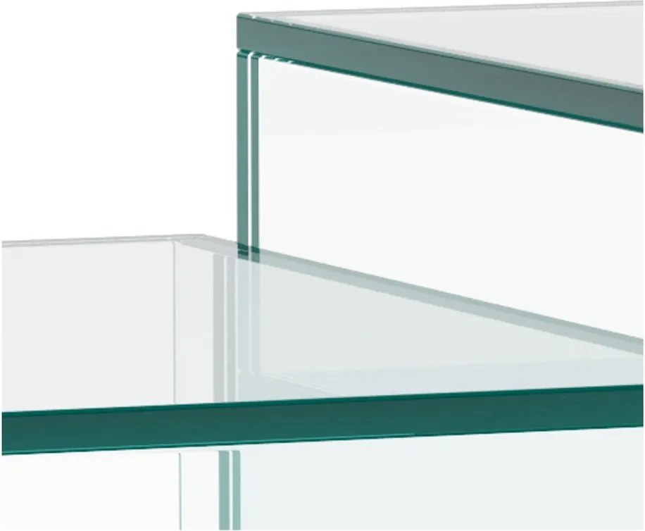 Üveg dohányzóasztal szett 2 db-os 50x50 cm Dice – Actona